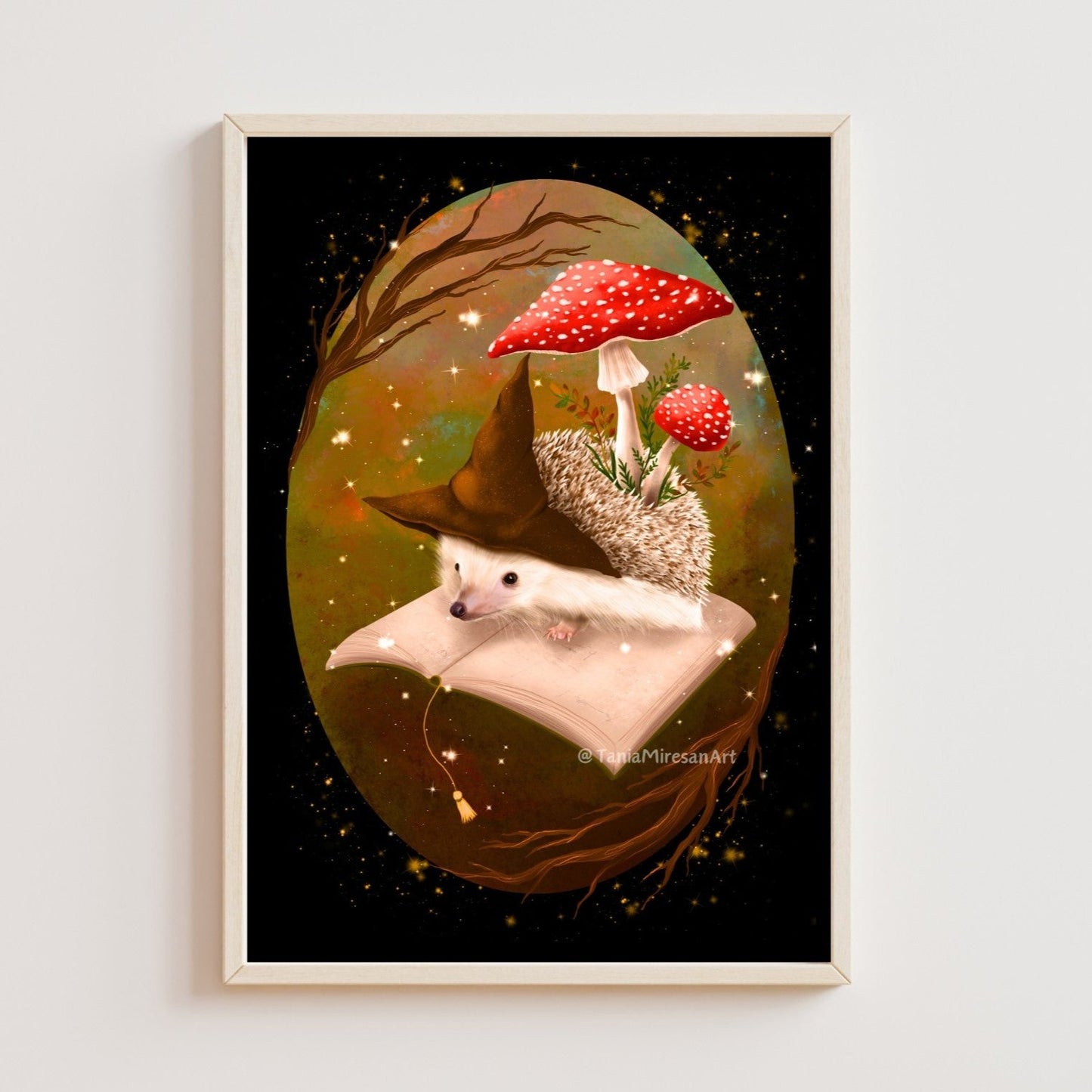 Witchy Hedgehog Fine Art Print