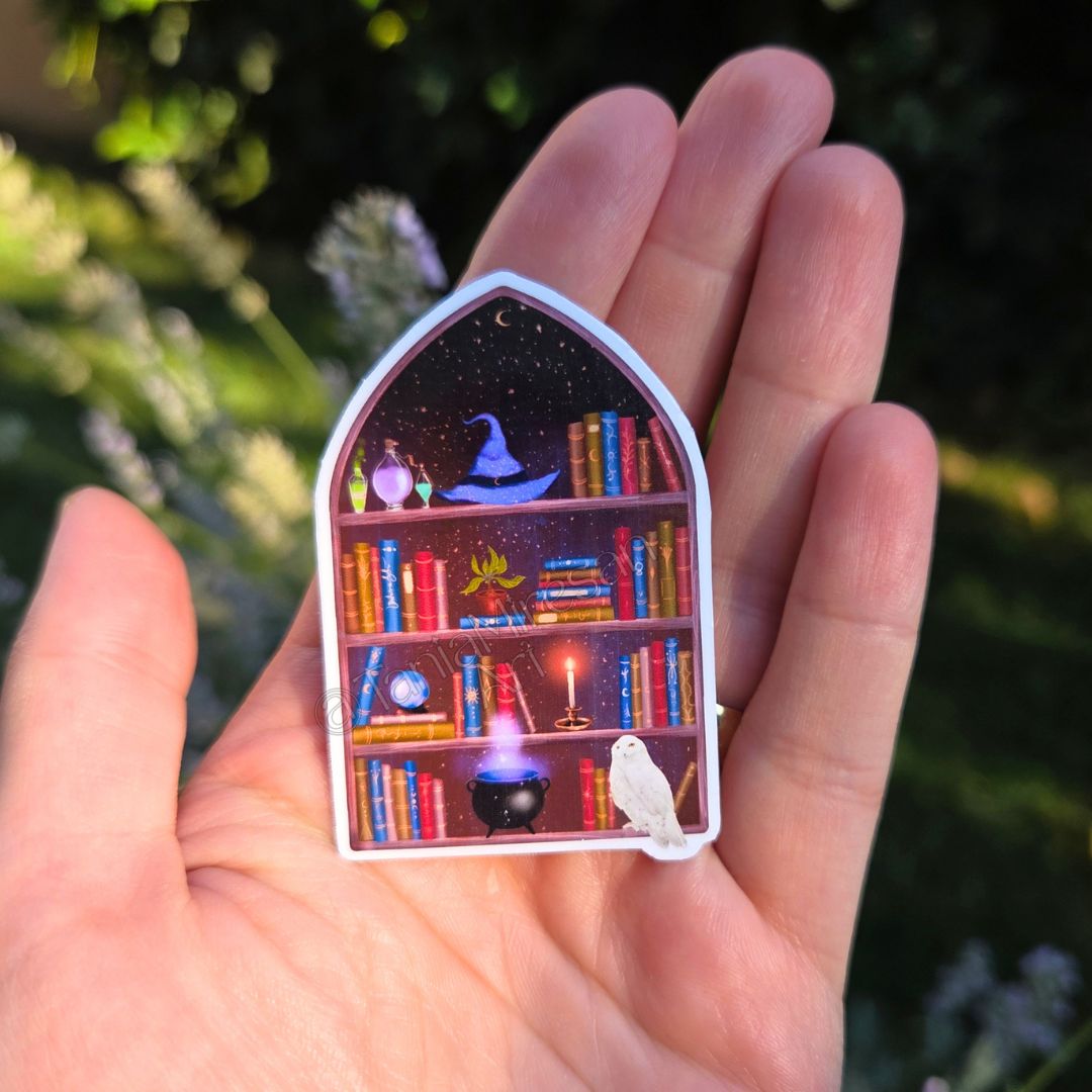 Witchy Library Sticker