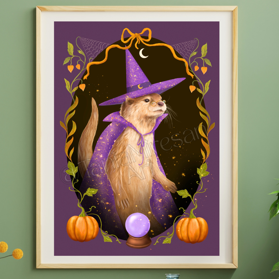 Witchy Otter Fine Art Print