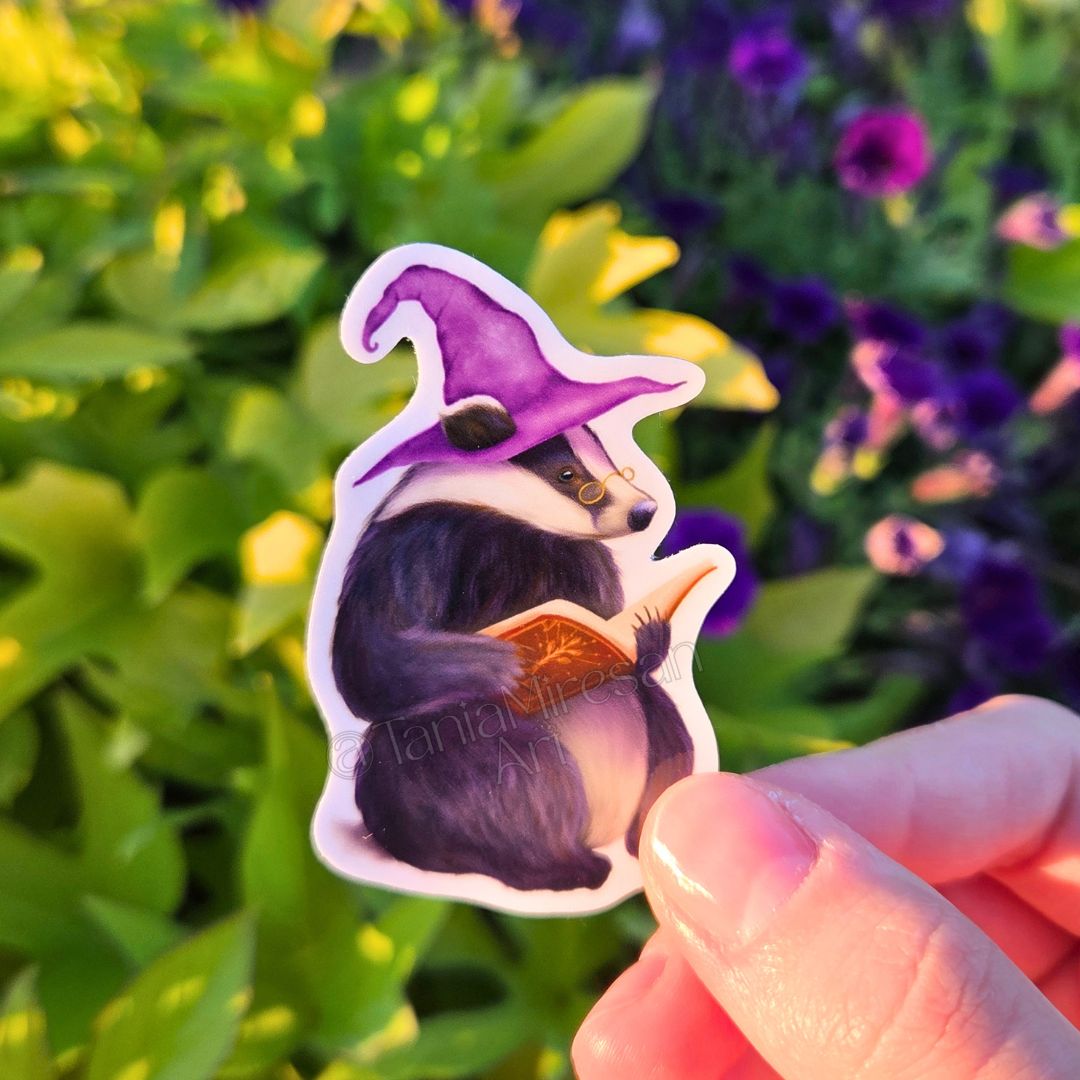 Wizard Badger Sticker