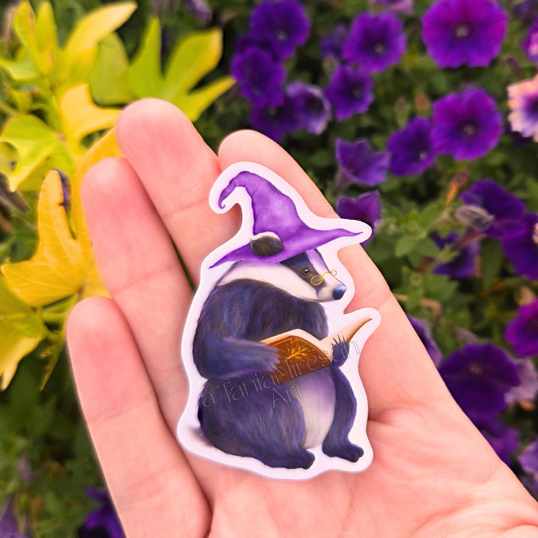 Wizard Badger Sticker