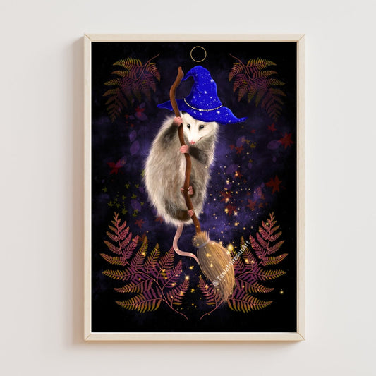 Wizard Opossum Fine Art Print