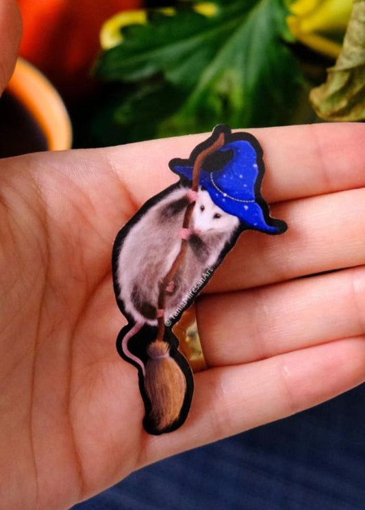 Wizard Opossum Sticker