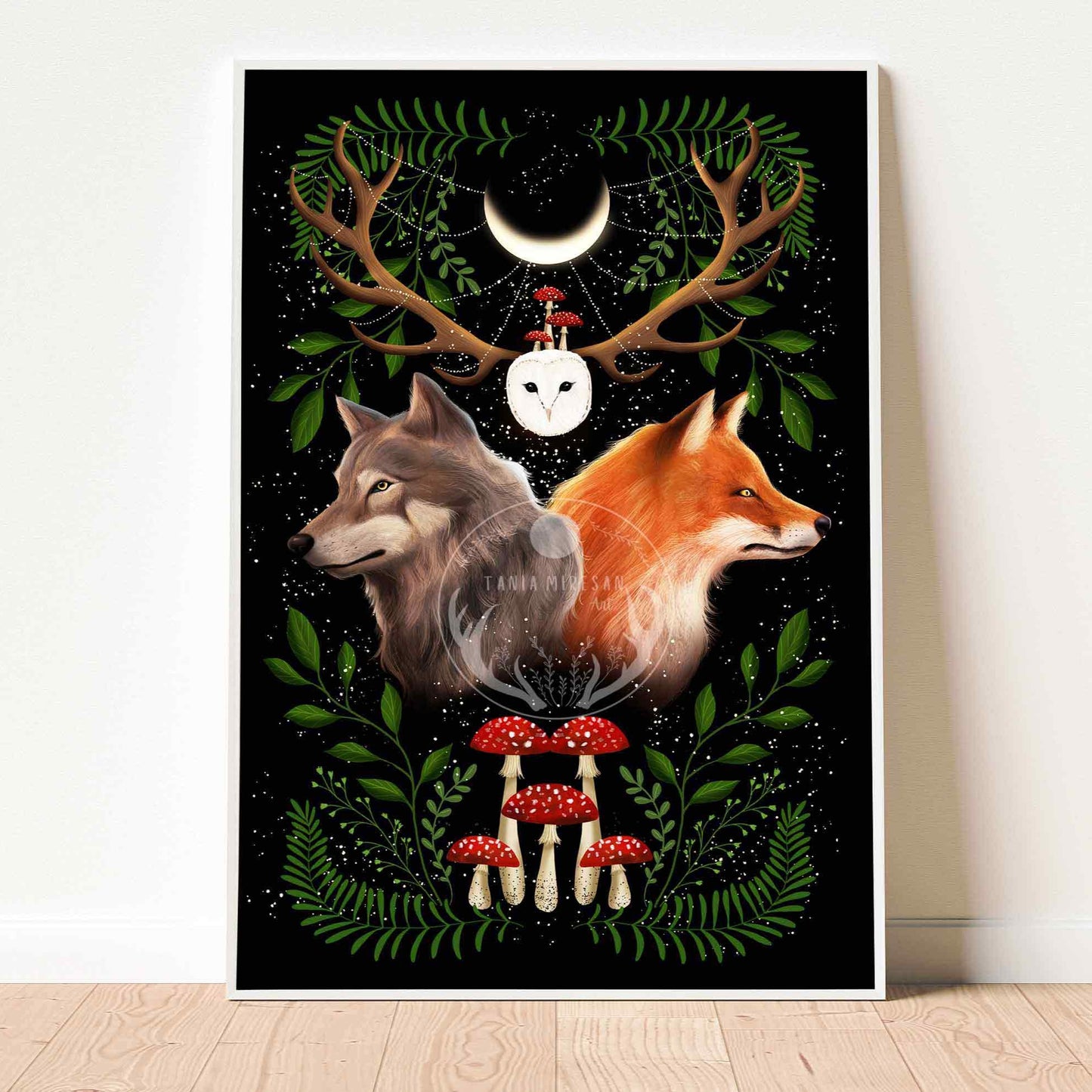 Fox and Wolf Fine Art Print