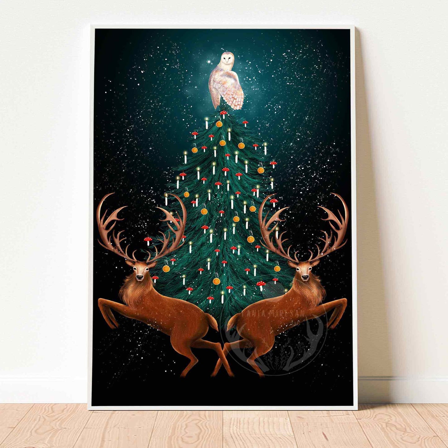 Christmas Stag Fine Art Print