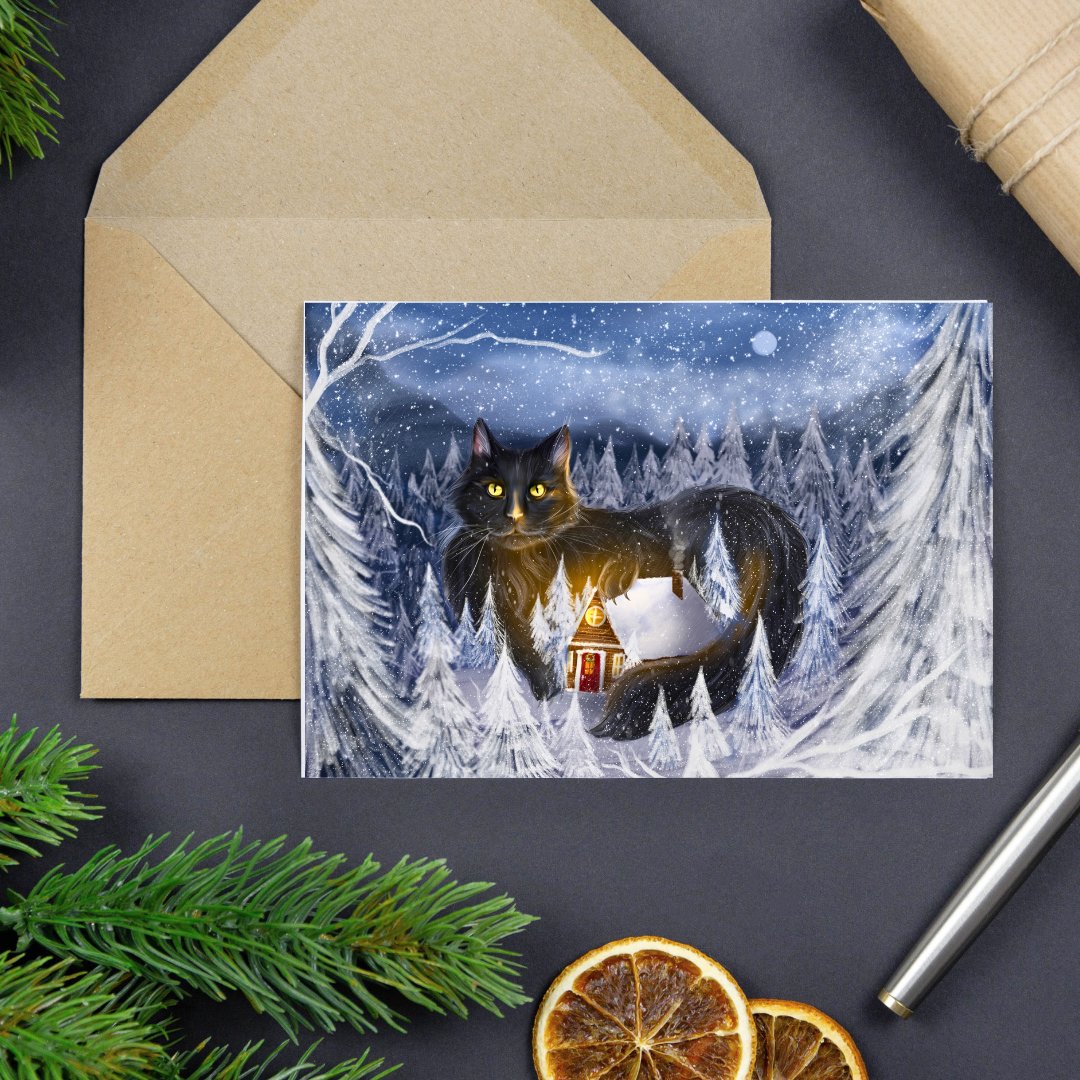 Yule Cat 2025 Greeting Card