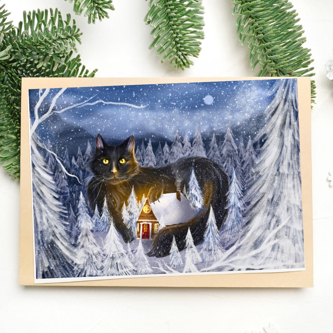 Yule Cat 2025 Greeting Card