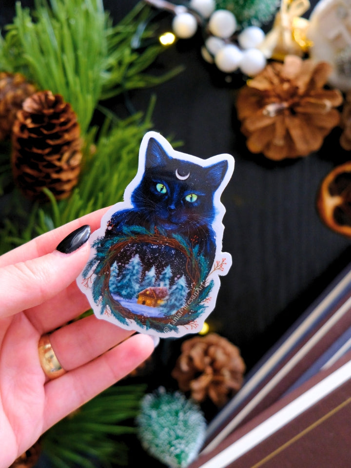 Yule Cat Sticker