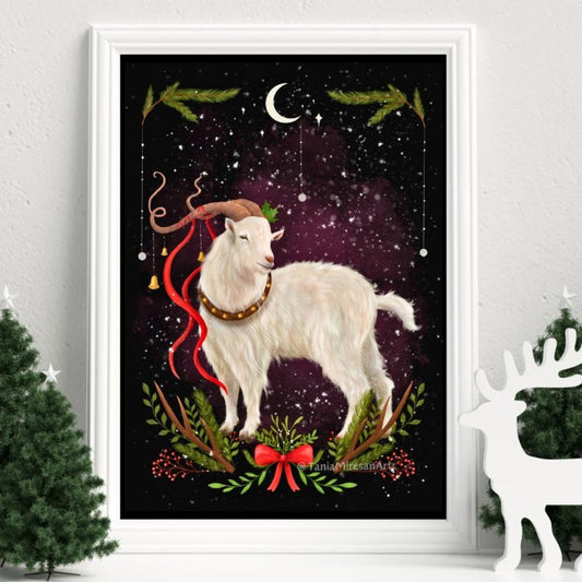 Yule Goat Fine Art Print