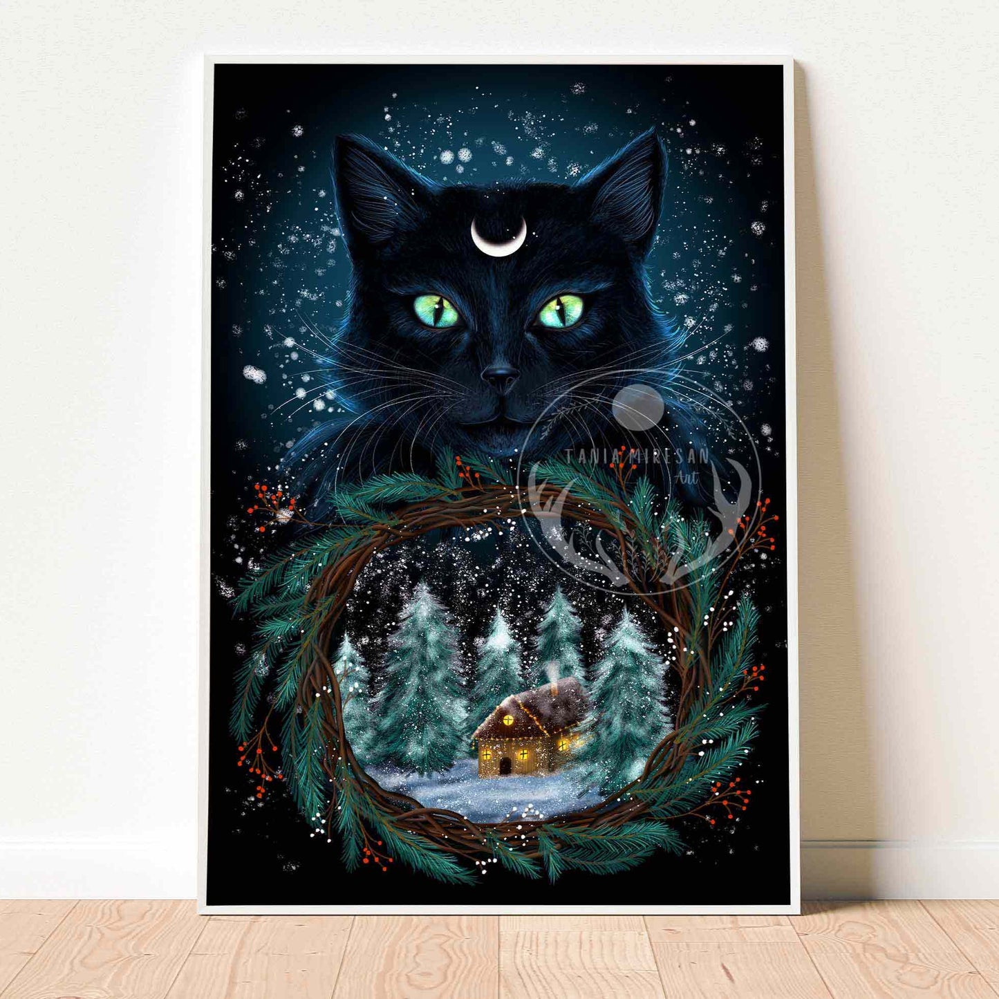 Yule Cat Fine Art Print